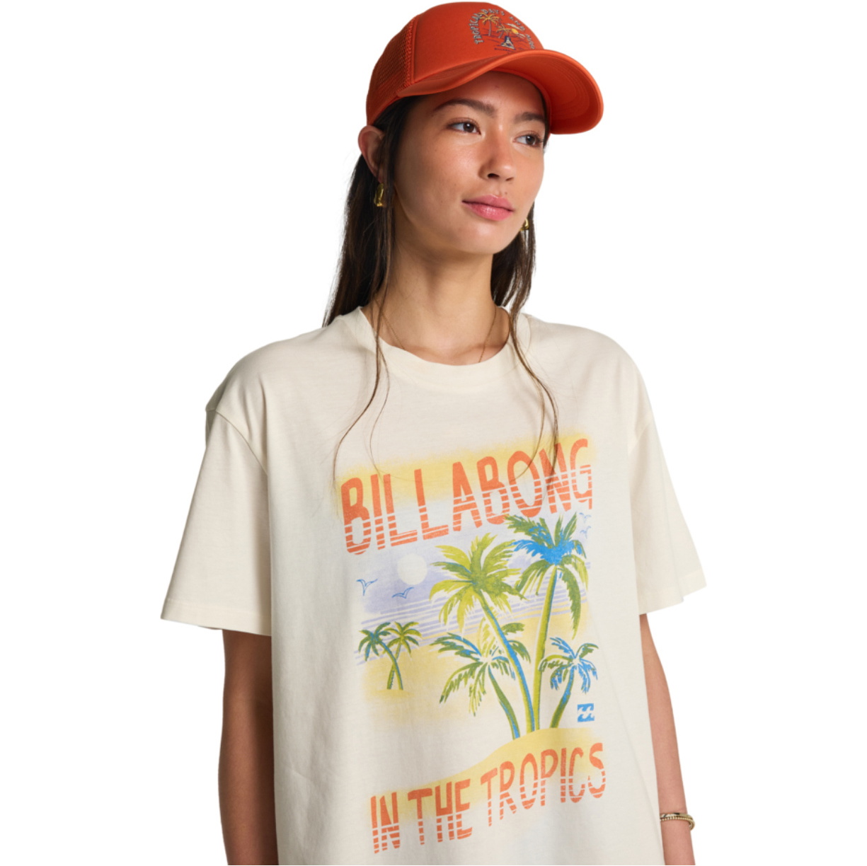 2026 Billabong Dames Lush Escape T-shirt EBJZT00571 - Salt Crystal